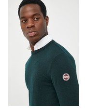 Sweter męski sweter z domieszką wełny męski kolor zielony lekki - Answear.com Colmar
