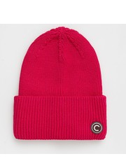 Czapka czapka kolor różowy z grubej dzianiny - Answear.com Colmar