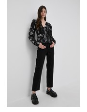 Bluzka bluzka damska kolor czarny wzorzysta - Answear.com The Kooples