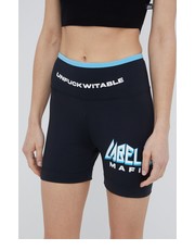 Spodnie LaBellaMafia szorty treningowe Heaven damskie kolor czarny z nadrukiem high waist - Answear.com Labellamafia