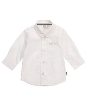 Koszula koszula bawełniana dziecięca kolor biały - Answear.com Boss