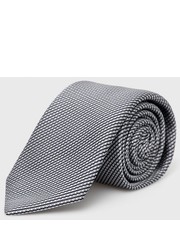 Krawat krawat jedwabny kolor biały - Answear.com Boss