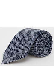 Krawat krawat z domieszką jedwabiu kolor szary - Answear.com Boss