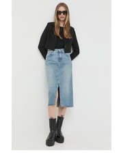 Spódnica spódnica jeansowa midi prosta - Answear.com Boss