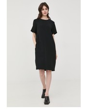 Sukienka sukienka kolor czarny mini prosta - Answear.com Boss