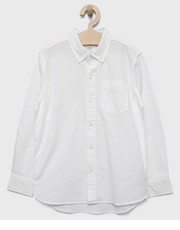 Koszula koszula dziecięca kolor biały - Answear.com Gap