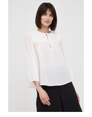 Bluzka bluzka bawełniana damska kolor biały gładka - Answear.com Gap