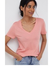 Bluzka t-shirt damski kolor różowy - Answear.com Gap