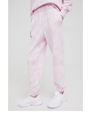 Spodnie spodnie dresowe damskie kolor różowy z nadrukiem - Answear.com Gap