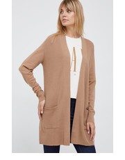 Sweter kardigan damski kolor brązowy lekki - Answear.com Gap