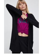 Sweter kardigan damski kolor czarny lekki - Answear.com Gap