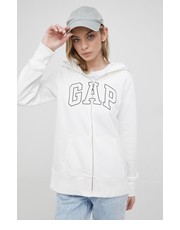 Bluza bluza damska kolor biały z kapturem z nadrukiem - Answear.com Gap