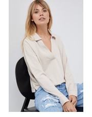 Bluza bluza damska kolor beżowy gładka - Answear.com Gap