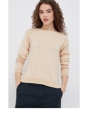 Sweter United Colors of Benetton sweter damski kolor beżowy lekki - Answear.com United Colors Of Benetton