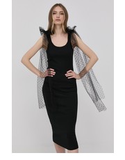 Sukienka sukienka kolor czarny midi dopasowana - Answear.com Red Valentino