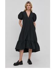 Sukienka sukienka kolor czarny midi rozkloszowana - Answear.com Red Valentino