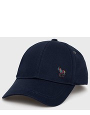 Czapka czapka bawełniana kolor granatowy gładka - Answear.com Paul Smith