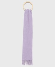 Szalik szalik wełniany kolor fioletowy gładki - Answear.com Paul Smith