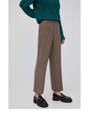 Spodnie spodnie damskie kolor czarny proste high waist - Answear.com Mos Mosh