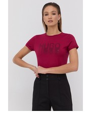 Bluzka - T-shirt bawełniany - Answear.com Hugo