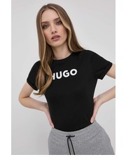 Bluzka t-shirt damski kolor czarny - Answear.com Hugo
