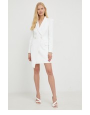 Sukienka sukienka kolor biały mini dopasowana - Answear.com Elisabetta Franchi