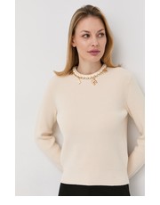 Sweter Sweter damski kolor beżowy lekki - Answear.com Elisabetta Franchi