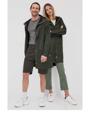 Kurtka kurtka 12020 Long Jacket kolor zielony przejściowa - Answear.com Rains