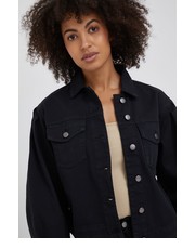 Kurtka kurtka jeansowa damska kolor czarny przejściowa - Answear.com Sisley