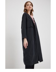 Płaszcz płaszcz damski kolor czarny przejściowy - Answear.com Sisley