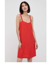 Sukienka sukienka kolor czerwony mini prosta - Answear.com Sisley