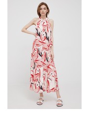 Sukienka sukienka kolor czerwony midi prosta - Answear.com Sisley