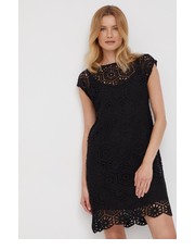 Sukienka sukienka kolor czarny mini prosta - Answear.com Sisley