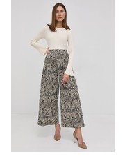 Spodnie Spodnie damskie kolor czarny szerokie high waist - Answear.com Beatrice B