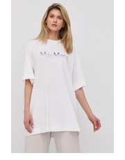 Bluzka t-shirt damski kolor biały - Answear.com Max Mara Leisure