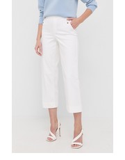 Spodnie spodnie damskie kolor biały proste high waist - Answear.com Spanx