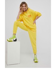 Bluza bluza bawełniana kolor żółty z kapturem z nadrukiem - Answear.com Diadora