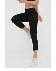 Legginsy legginsy Be One damskie kolor czarny gładkie - Answear.com Diadora