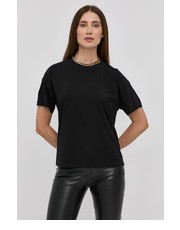 Bluzka t-shirt damski kolor czarny - Answear.com Nissa