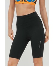 Spodnie szorty sportowe Adventure damskie kolor czarny gładkie high waist - Answear.com Houdini