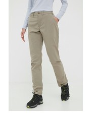 Spodnie spodnie outdoorowe Omni damskie kolor beżowy - Answear.com Houdini