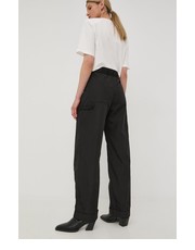 Spodnie spodnie damskie kolor czarny szerokie high waist - Answear.com Birgitte Herskind