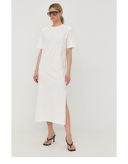 Sukienka sukienka bawełniana kolor biały maxi prosta - Answear.com Birgitte Herskind