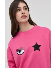 Bluza bluza bawełniana damska kolor różowy gładka - Answear.com Chiara Ferragni