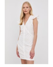 Sukienka sukienka bawełniana kolor biały mini dopasowana - Answear.com Young Poets Society