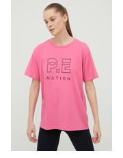 Bluzka t-shirt bawełniany kolor fioletowy - Answear.com P.E Nation