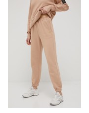 Spodnie spodnie bawełniane damskie kolor beżowy gładkie - Answear.com P.E Nation