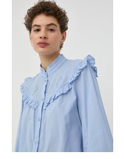 Koszula koszula bawełniana damska regular ze stójką - Answear.com Bruuns Bazaar