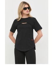 Bluzka t-shirt bawełniany kolor czarny - Answear.com Victoria Beckham