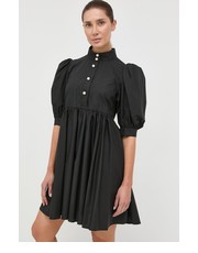 Sukienka sukienka bawełniana kolor czarny mini rozkloszowana - Answear.com Custommade